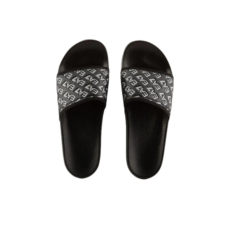 EMPORIO ARMANI EA7 Slide Slippers Unisex Black-2