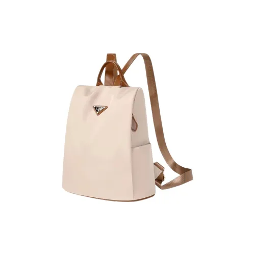 CORE BIRD Oxford Backpack Women's Apricot/Elegant Black/Coffee Brown