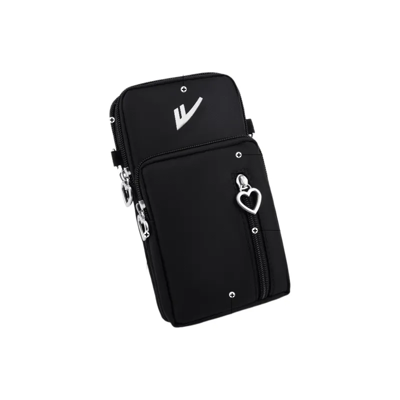 Warrior Nylon Cell Phone Pouch Regular Unisex Black-1