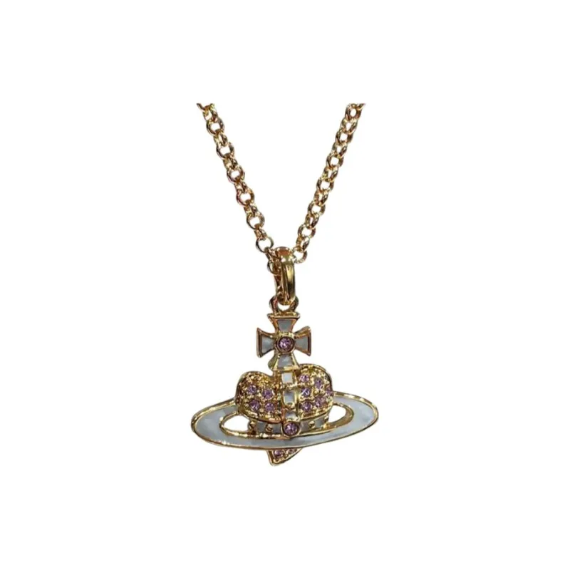 Vivienne Westwood Metal Necklaces Women's Yellow-0