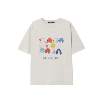 UNVESNO T Shirts Unisex Gardenia White