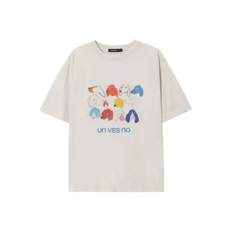 UNVESNO T Shirts Unisex Gardenia White-0