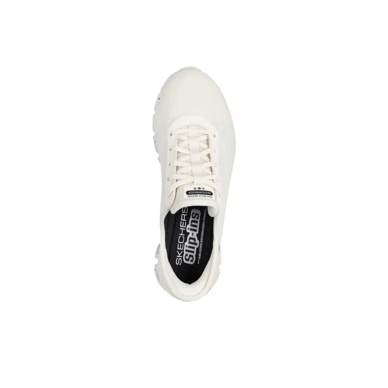 Skechers Glide Step Low Top Casual Shoes Women's White-4