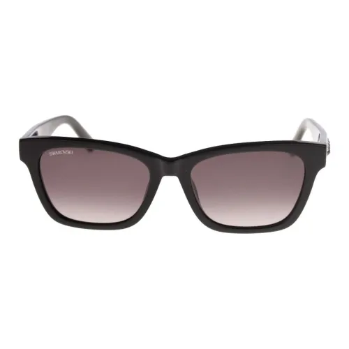 Swarovski Acetate Cat Eye Sunglasses Women's Black