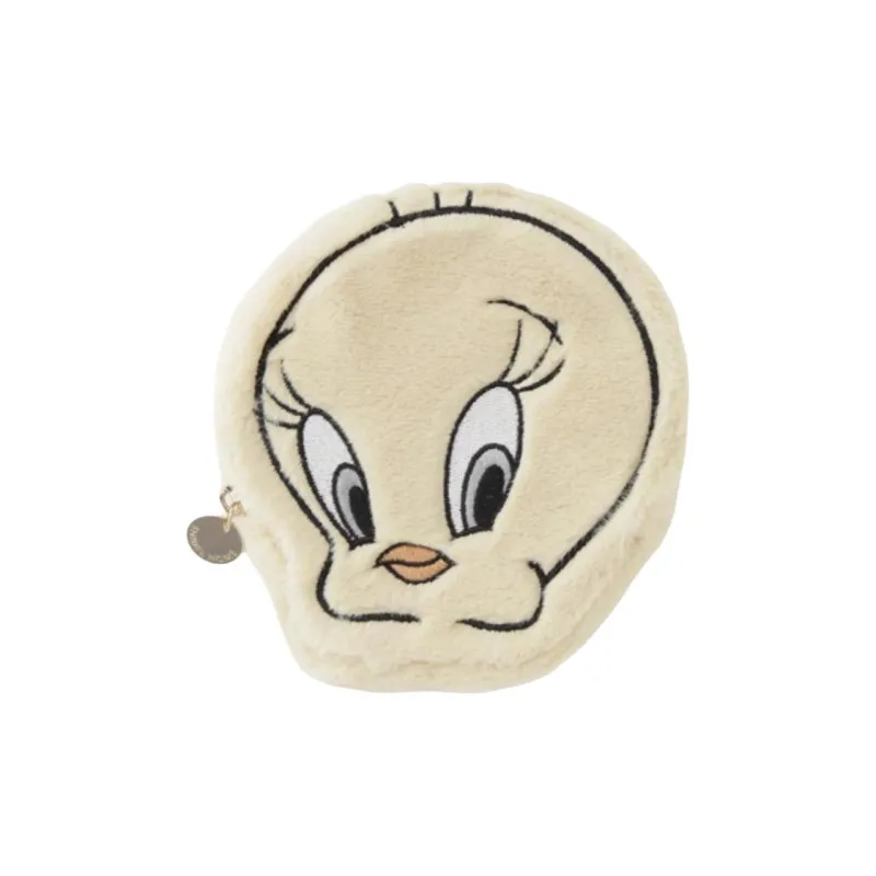 SNIDEL Tweety Collaboration Polyester Travel Storage Bag Trumpets Unisex Ivory White/Yellow-5