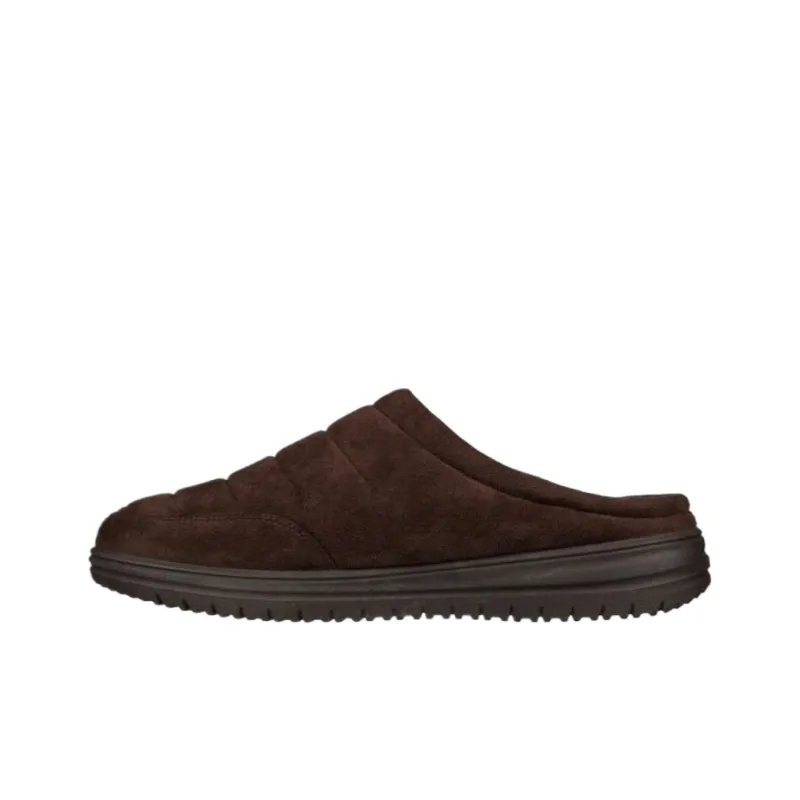 Skechers Relaxed Fit Slip Resistant Closed Toe Slippers Men's Brown-2