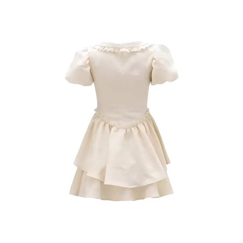 Mu Xiao Xin Short Sleeved Dress Women's-7