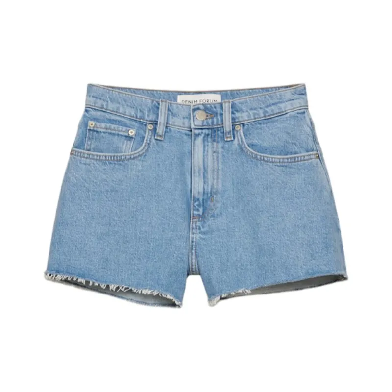 ARITZIA SS25 Denim Forum Jodie Curve fit Hi rise Mini Denim Short Denim Shorts Women's-0