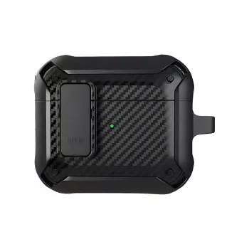 Yoobao Compatibility AirPods4 TPU Carbon Fiber Texture Lock Design Headphone Cases