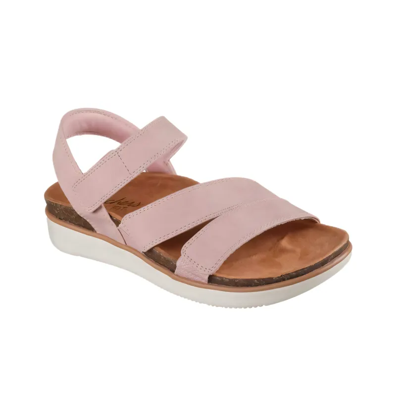 Skechers Lifted Comfort One Strap Sandals Women's Pink-1