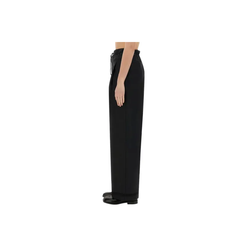 Maison Margiela Drawstring Pressed Crease Trousers-2
