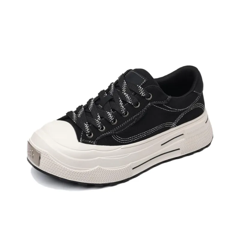 POPULAR ROUSE PR Low Top Skateboard Shoes Men's Black-1