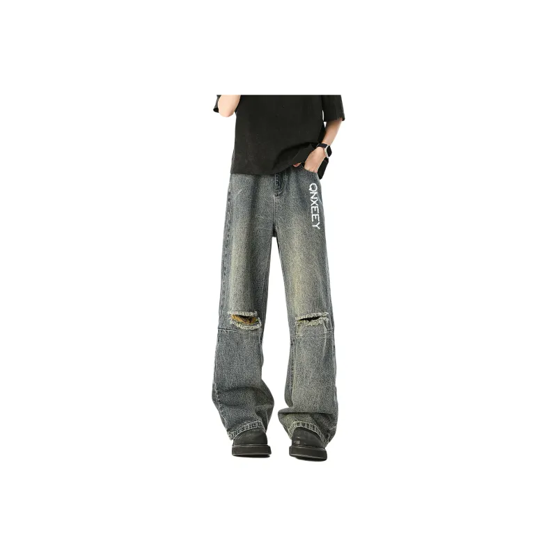 Qnxeey Jeans Unisex-4
