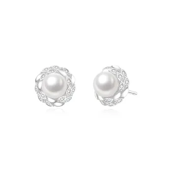 Lao Feng Xiang S925 Silver Earrings Women's