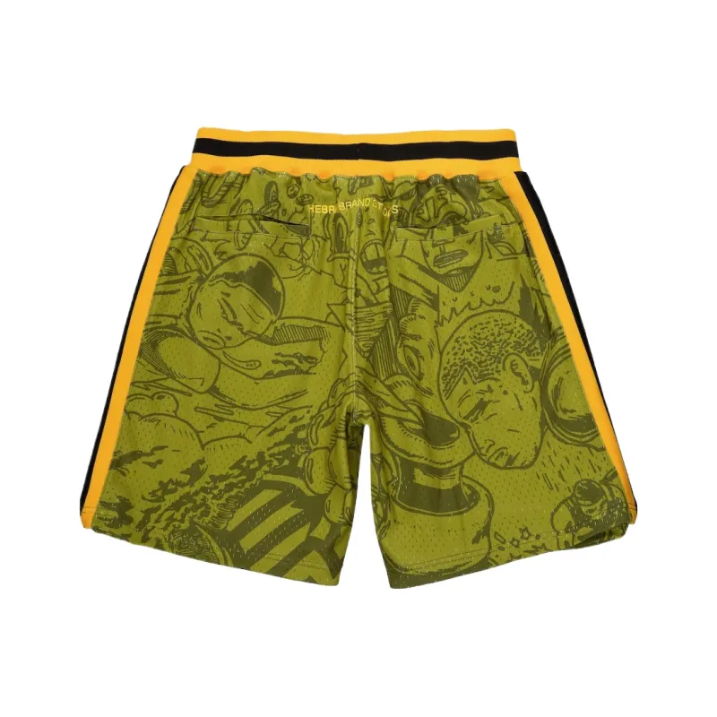 Hebru Brantley X Mitchell & Ness Seattle Sonics Shorts-1