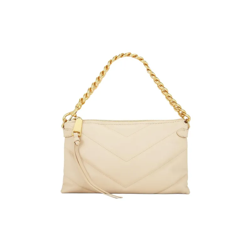 REBECCA MINKOFF Leather One Shoulder Handbag Women's Latte Coffee-3