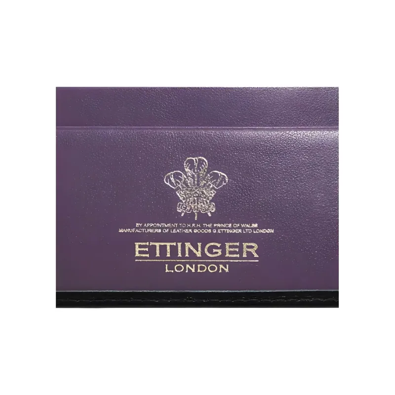 ETTINGER Calfskin Wallet Men's Black-4
