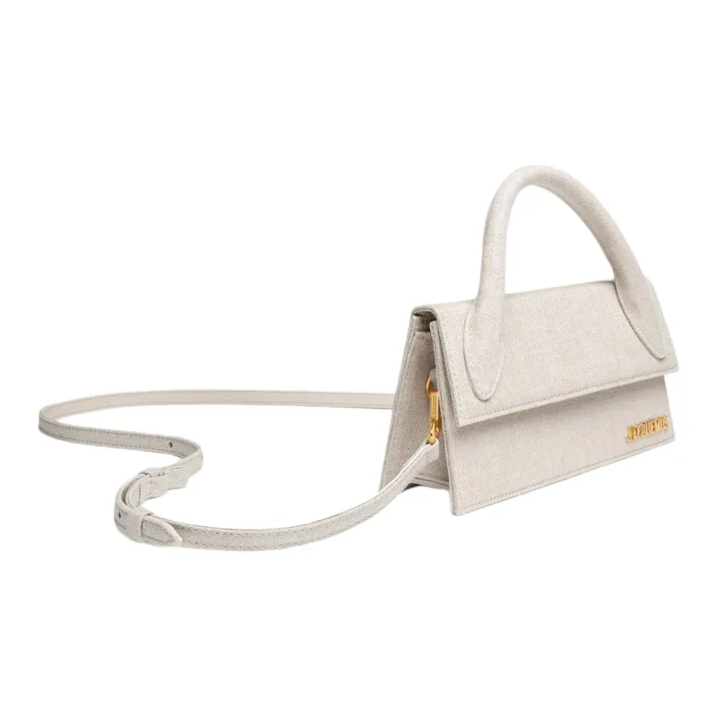 Jacquemus Linen With Cotton Shoulder Bag, Crossbody Bag, Handbag Women's Light Yellow-2