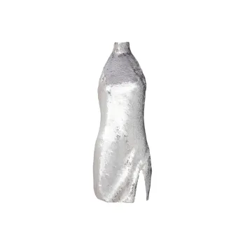 BALMAIN Sleeveless Dress Women's Silver