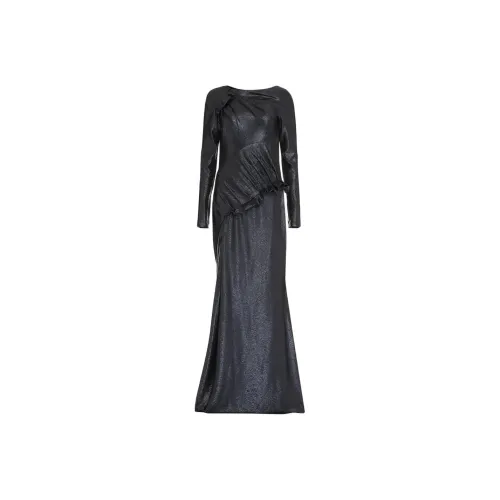 Talbot Runhof Long Sleeved Dress Women's Blue