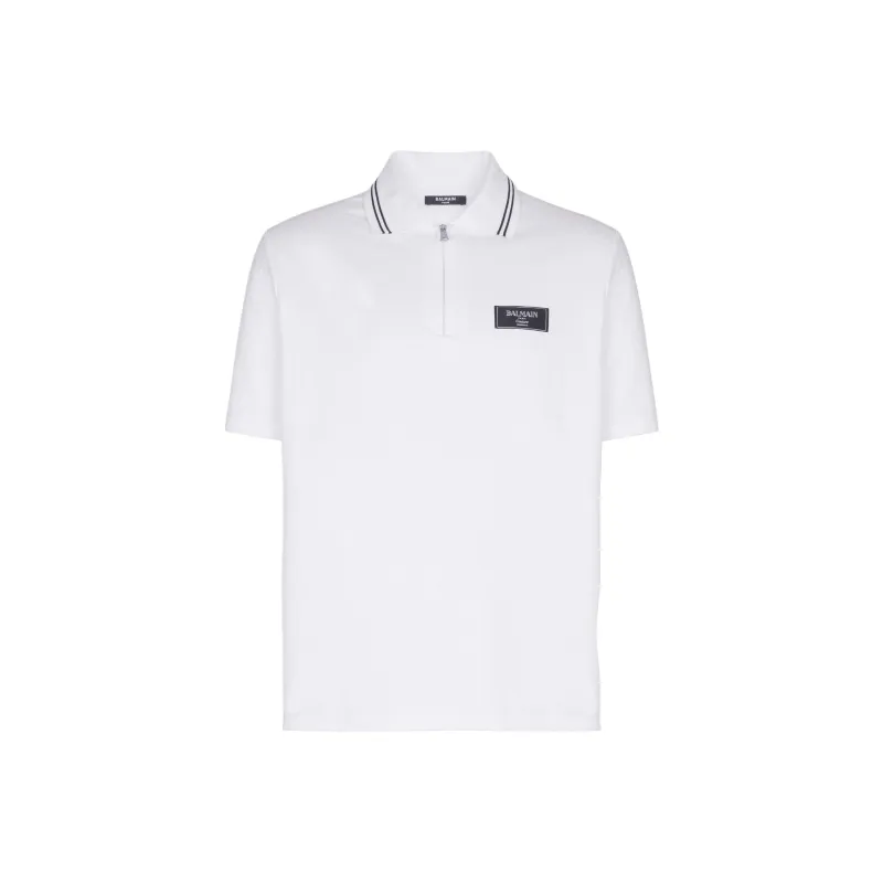 BALMAIN SS25 Polo Shirt Men's White-0