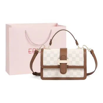 EBLAN Cow Leather Handbag, Shoulder Bag, Crossbody Bag Regular Women's Ecru