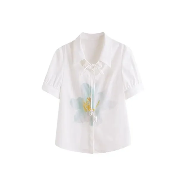 HDFULERN Shirts Women's White-0