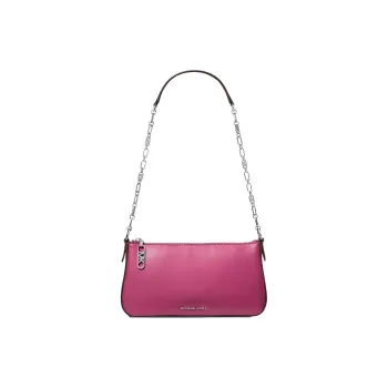 MICHAEL KORS Smooth Leather Handbag Shoulder Bag Women's Dark Purple Red
