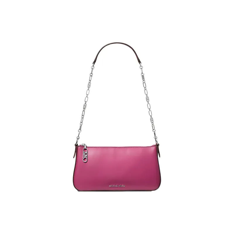 MICHAEL KORS Smooth Leather Handbag Shoulder Bag Women's Dark Purple Red-0