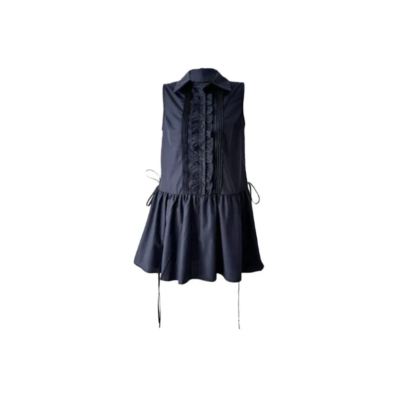HUINIAN Sleeveless Dresses Women's Navy Blue-0