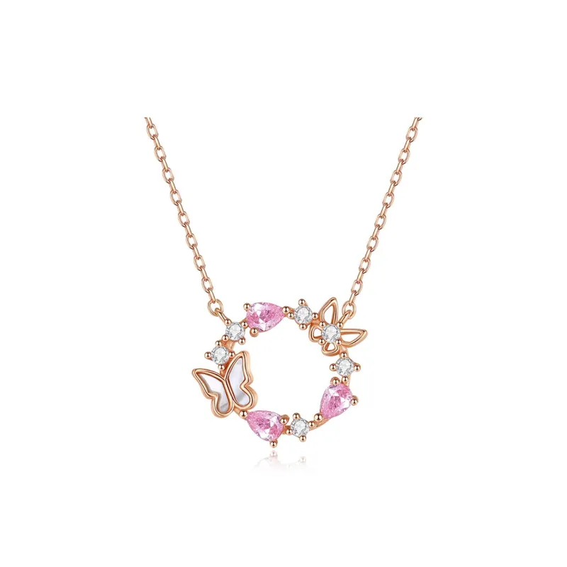 ALI THE FOX S925 Silver Necklaces Women's-0