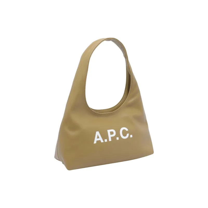 A.P.C Ninon Polyurethane Shoulder Bag Women's Pistachios Green-1