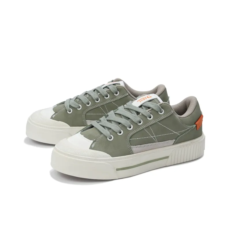 BladMaste Anti Slip And Wear Resistant Height Increasing Low Top Skateboard Shoes Unisex Oats Green-2