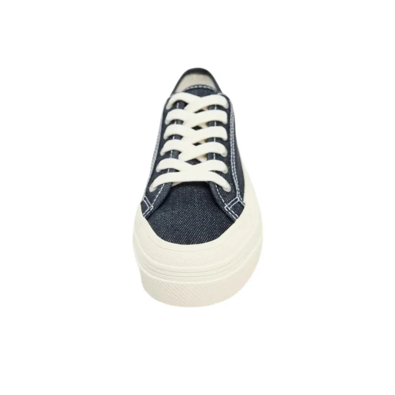 ZARA Low Top Skateboard Shoes Women's Blue-3