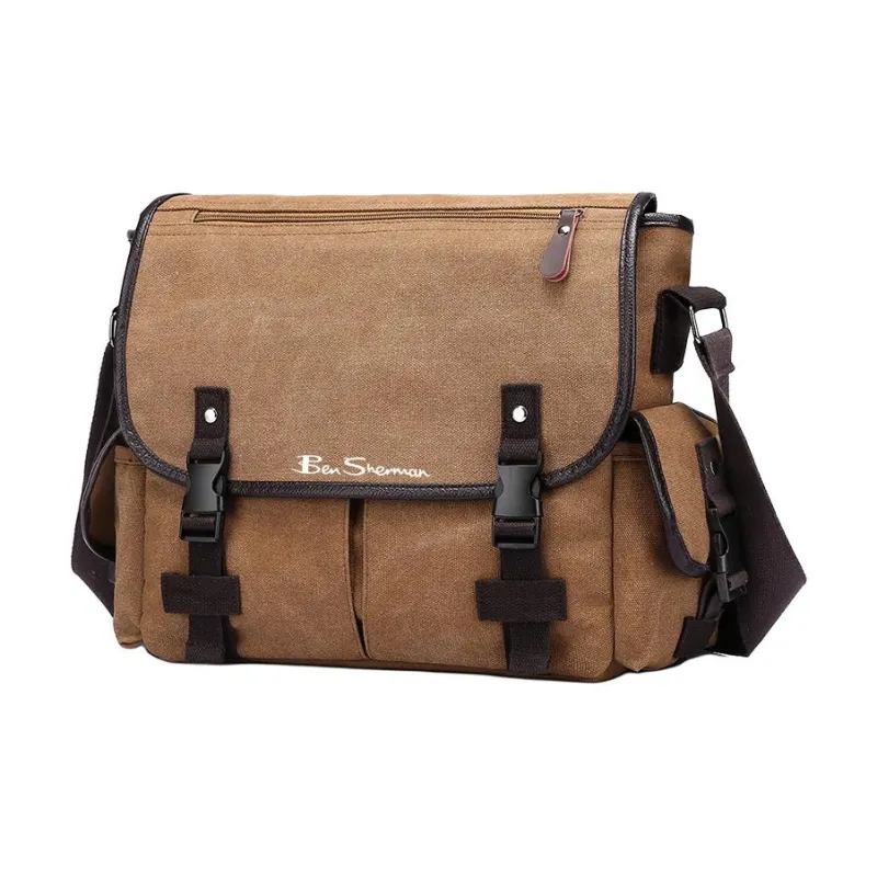 BEN SHERMAN Canvas Bag, Crossbody Bag, Shoulder Bag Unisex Multicolor-6