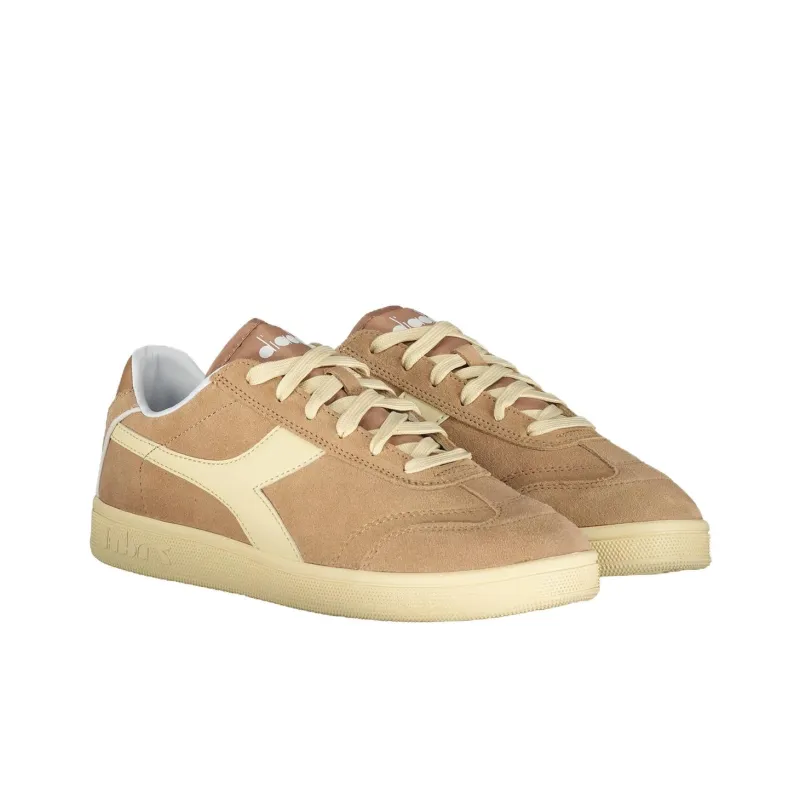 Diadora Anti Slip Wear Resistant Low Top Skateboard Shoes Men's Light Brown-2