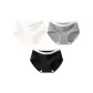 3-Pack (Heather Gray+White+Black)