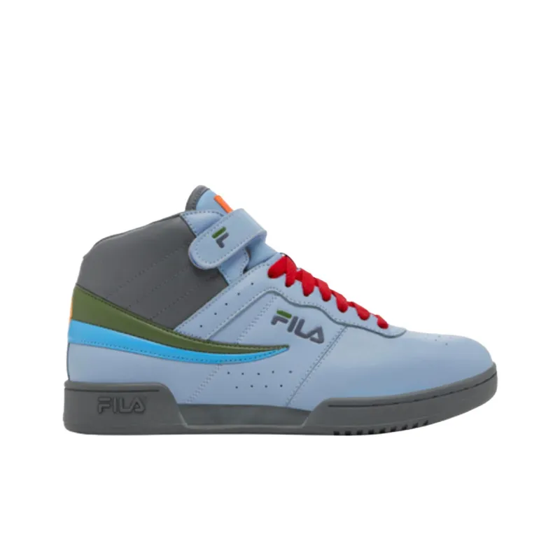 FILA F 13 Anti Slip Wear Resistant High Top Casual Shoes Men's Blue-1