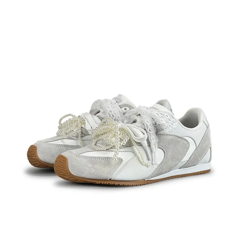 LuzaoT SUPER DRAG Low Top Casual Shoes Women's White-4