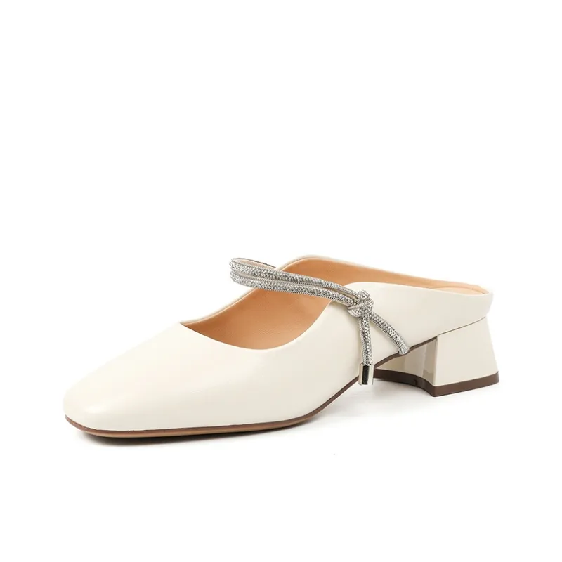 DAPHNE Rubber Sole Slip Resistant Closed Toe Slippers Women's-0