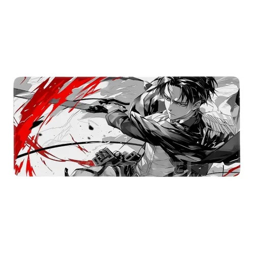 DANYIN logo Commander Esports Gaming Computer Mat Attack On Titan Dormitory Men's Keyboard Mat Mouse Pads