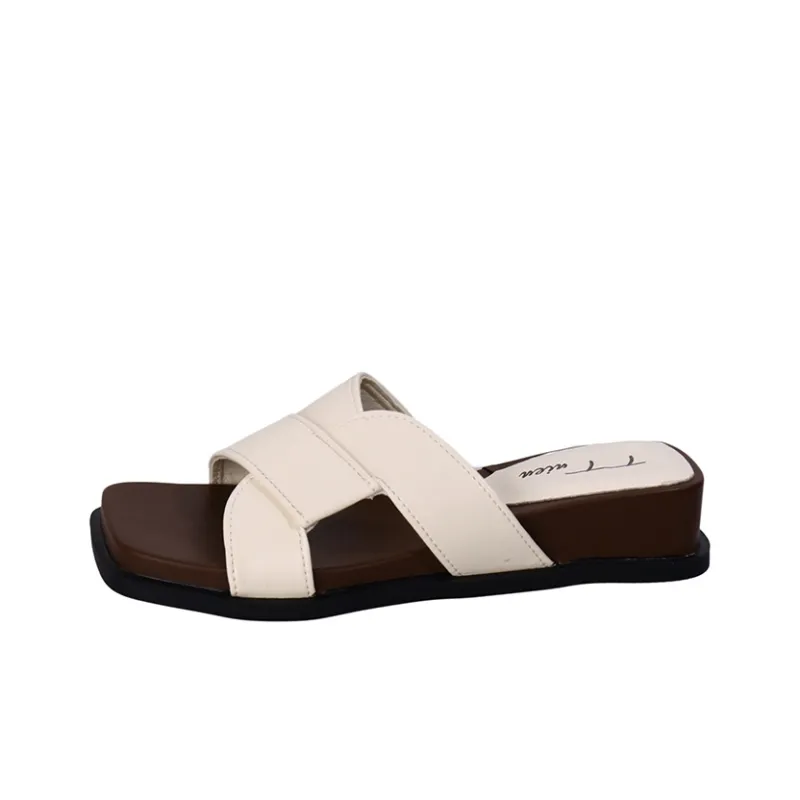 AJPAP Rubber Sole Woven Slide Slippers Women's-4