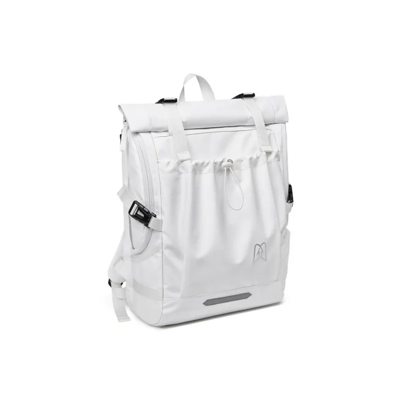CHAOFANJI Oxford Cation Backpack Unisex White/Black-2