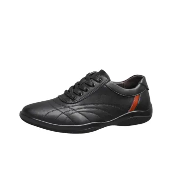 EGCHI Men's Casual Shoes Men Low Top Black