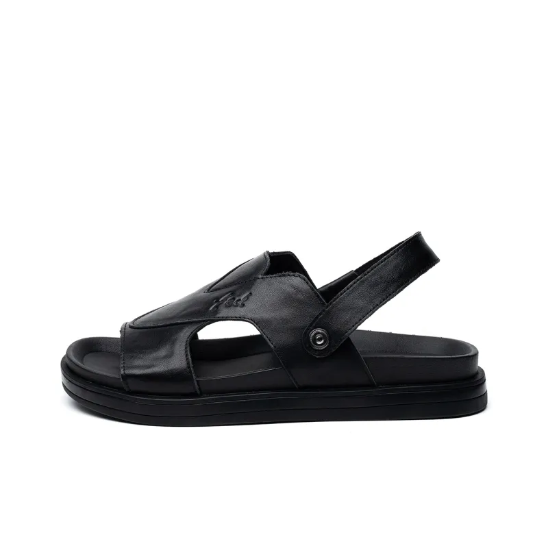 FED Beach Sandals Men Black-0