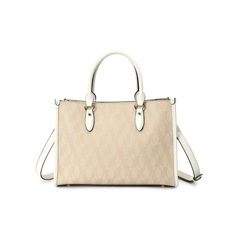 Montagut PVC Tote Bag, Handbag Women's Ecru-2