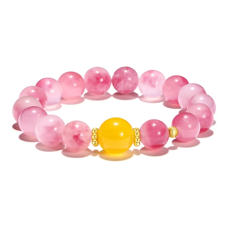 PUTUOSHANWENCHUANG Chalcedony Bracelets Unisex-0