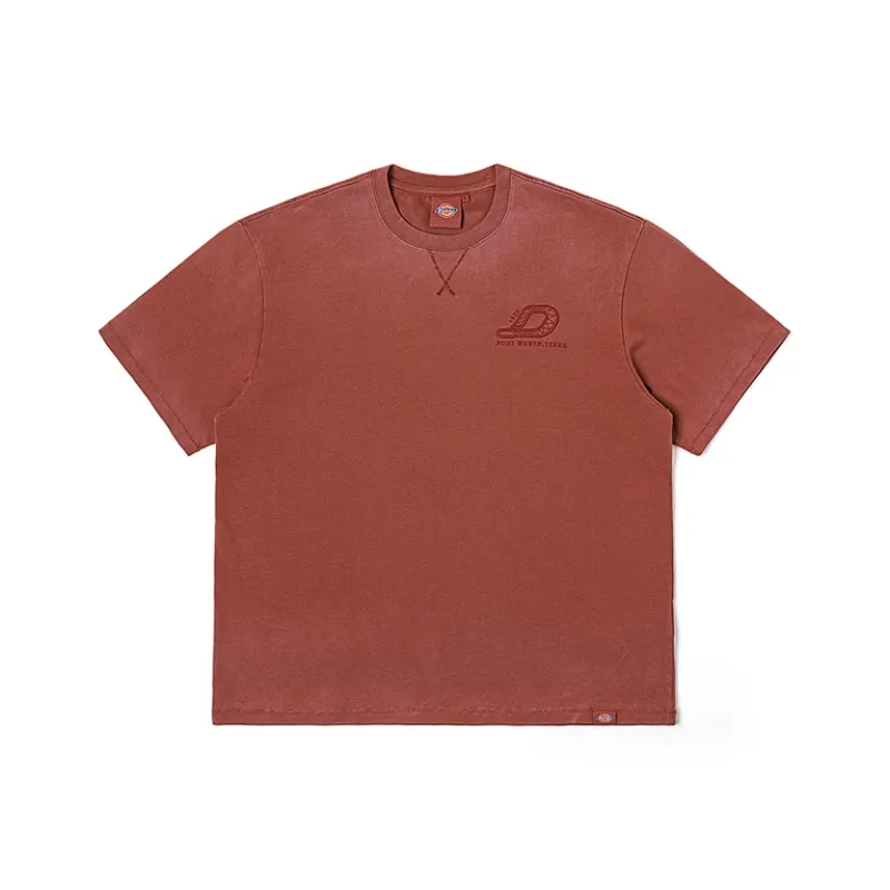 Dickies T Shirts Unisex Brick Red-0
