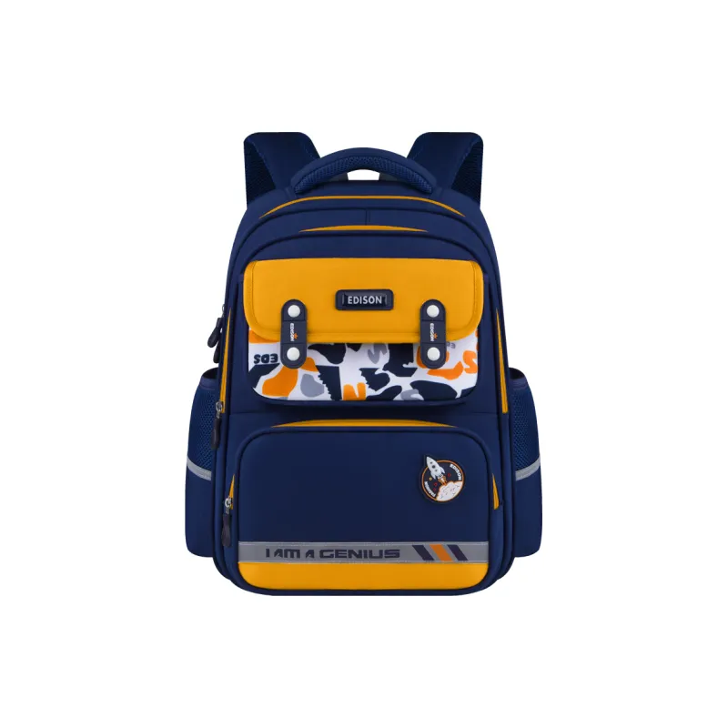 EDISON Oxford Student Bag Regular Kids' Blue Green/Blue Red/Blue Yellow/Blue Pink/Cyan Purple-8