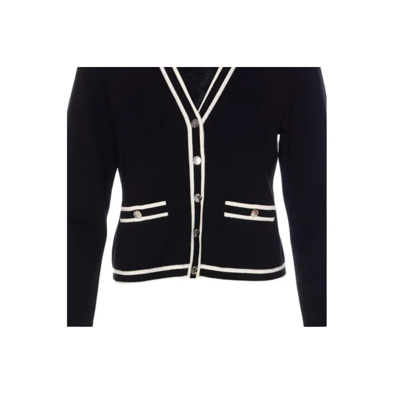 TORY BURCH Shrunken Kendra Knitted Cardigan-2